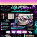 Funda Personalizada para Biblia, Libros y Agendas | Estuche Premium para Sublimación | Rebe y Omy Creations