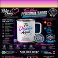 Tumbler Térmico Estilo Taza Personalizado 12 oz con Asa  | Personalizado a Tu Gusto | Rebe y Omy Creations