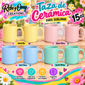 Taza de 15 onz Pastel para Sublimación 1☕🌈