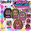 Camiseta Oversize de Manga Larga – Estilo Vintage Mineral Wash | Personalízala con tu Diseño en DTF 💕✨