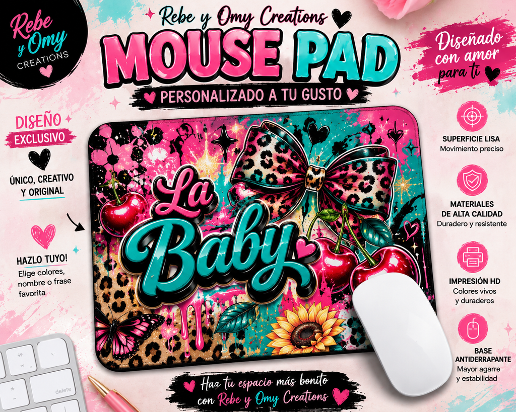 Mouse Pad Personalizado con Tu Diseño, Foto o Logo