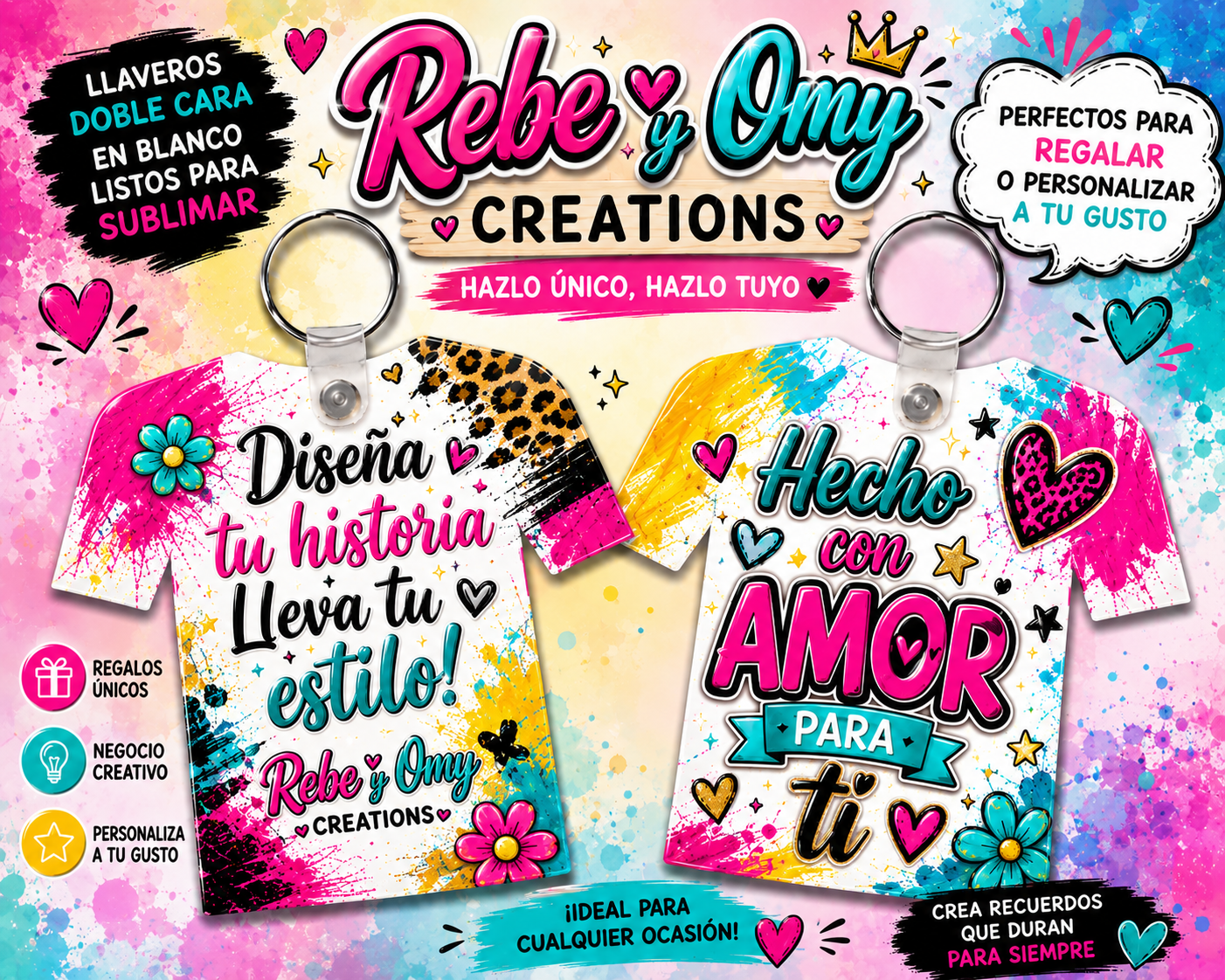 Llavero Tipo Camiseta Doble Cara – Personalizado a Tu Gusto