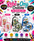 🖍️🖍️Mochila, Lonchera y Cartuchera Personalizadas a tu gusto🖍️🖍️