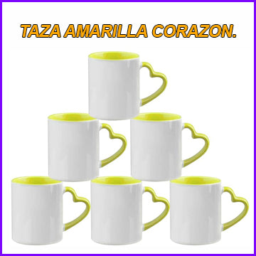 TAZA DE CORAZON COLOR ROSADO 11 oz