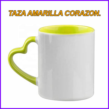 TAZA DE CORAZON COLOR ROSADO 11 oz